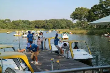 Lots of staff around to help the visitors