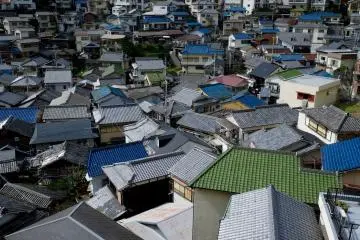 Saikazaki village from the top