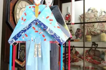 Male Tanabata dolls of different colors