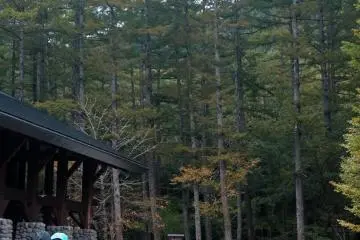 Main courtyard outside the information center