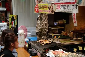 Have a seat and watch how the food is prepared