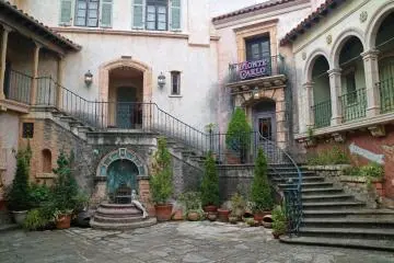 European looking facades make this place a contrast in the quiet Japanese seaside town