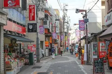 Rokugo Dori - Shopping avenue  [Note: Original Hatagaya location]
