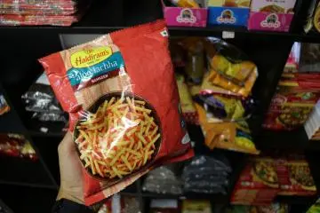 Crackers and Murukku-like snacks can be found