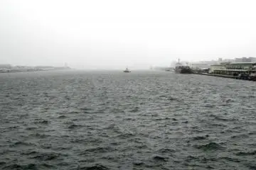 From the waterfront, the weather didn't appeal to me
