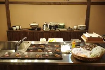 The meal is prepared right in front of you