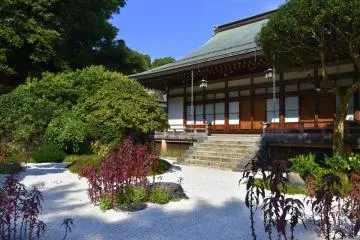 Back garden of the main temple building