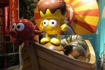 Keep a lookout for the takoyaki mascot!