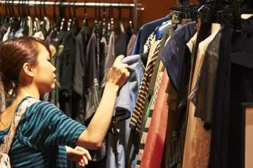 Visitors get a rare opportunity to buy from the new collections.
