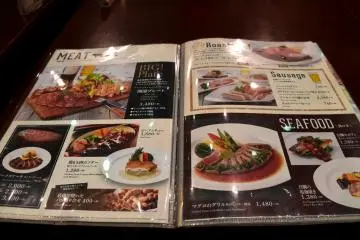 Seafood and meat