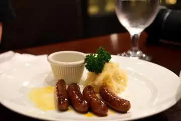 Spicy sausage to go with draft beer