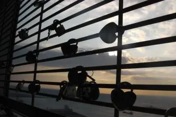 The symbolic permanency of a heart-shaped lock