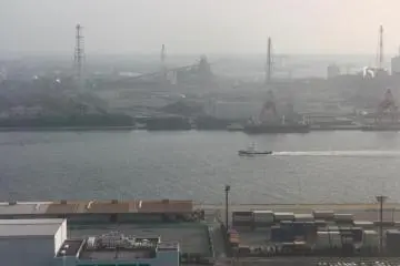 The Keiyo Industrial Zone isn't the prettiest direction to look in, but the boats are cool