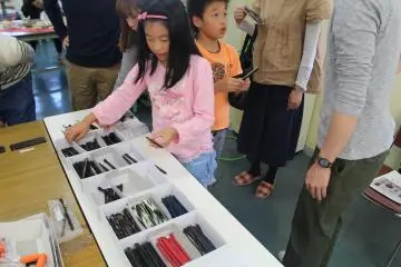 Children enjoying one of many crafting experiences