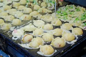 Takoyaki at Tempozan Marketplace