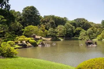 Rikugien's vast pond