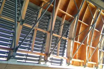 Close up of station roof