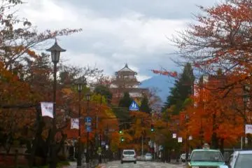 <p>ปราสาท Tsuruga เมื่อมองจากทางทิศเหนือ</p>