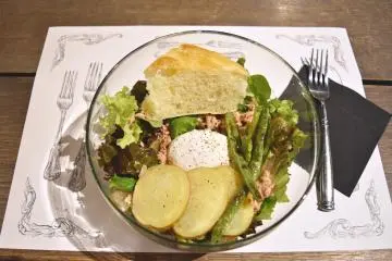 The warm salad
