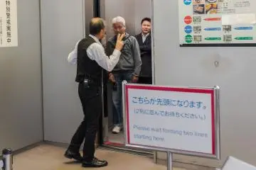 This man deserves a medal for being so genuinely pleased to see everyone that enters the building 