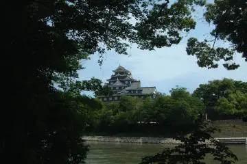 Okayama Castle view from Korakuen Garden