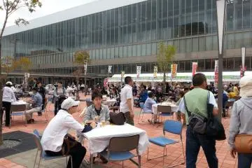 Open space with tables