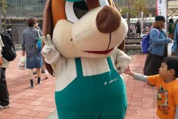 There is a mascot too at the festival