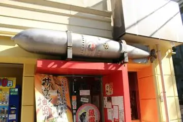 Outside the shop