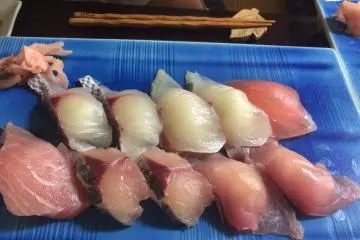 Catch of the day nigirizushi.