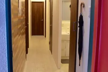 Entrance to the second floor of the house & main hallway