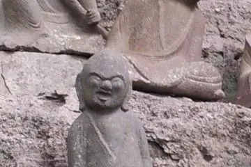 Amusing expressions on many of the little arhat statues (Photo: Kyle Hedlund)
