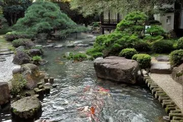 The Matsudaya Hotel's beautiful inner garden