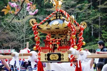 The mikoshi are beautiful little shrines worth a kami-sama's temporary residence