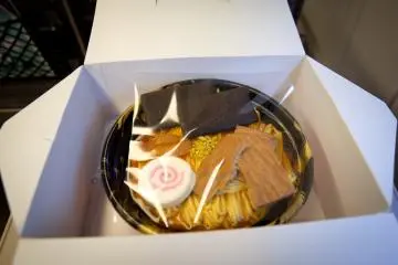 Plastic sheet on top to stop the toppings from being spoilt