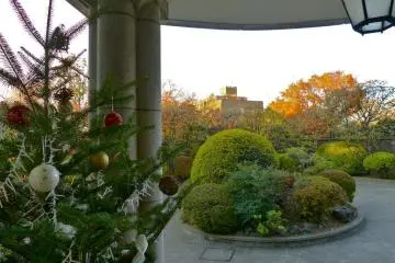 The wide porte-cochere is stately and beautiful