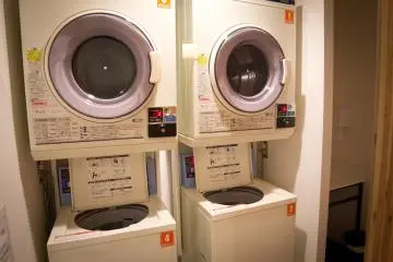 Ruang Laundry: pastikan untuk menyiapkan ¥100 untuk mencuci