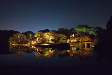The central piece and highlight of Rikugi-en Garden