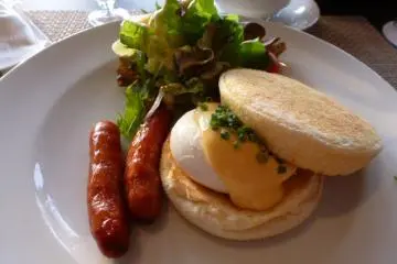 Specially prepared breakfast at the hotel