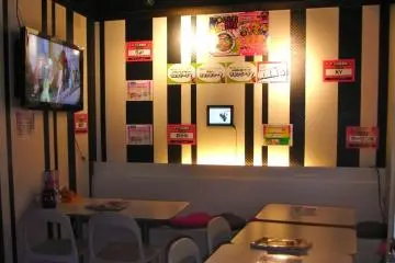 Cozy space inside the cafe