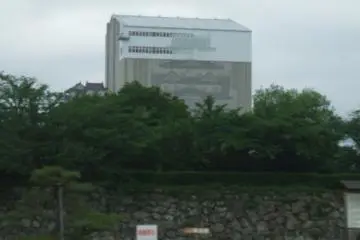 Himeji Castle under restoration 