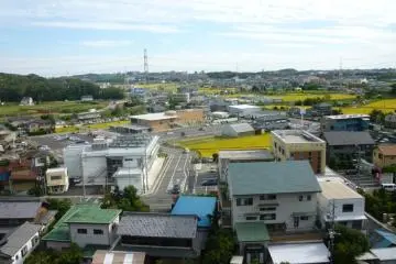 View of the battlefield from Iwasaki Castle