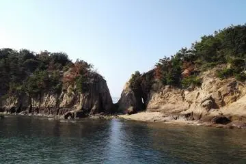 The rocky coast