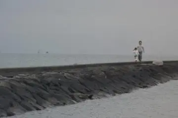 Father and daughter exploring the world together