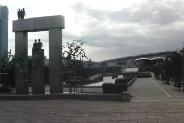 Sculptures, fountains and landscaping are a nice finishing touch