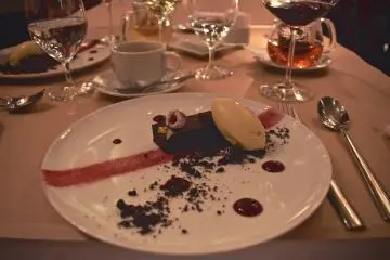 Finished the night with Tableaux's "Gateau Chocolat"