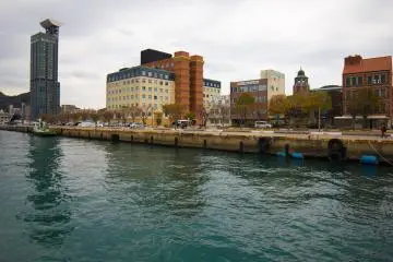 During daytime enjoy the ocean air and harbor views