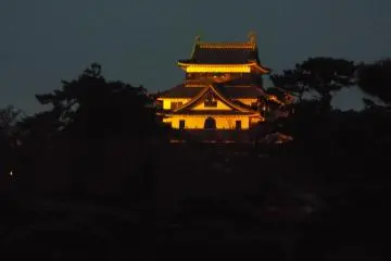 Matsue Castle at night