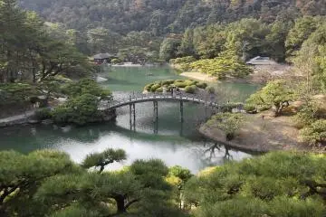 The scenery of Ritsurin-koen