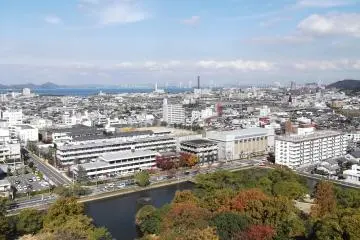 The view from Marugame castle