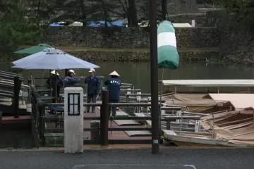 Boat docks for taking the slow view of the castle and surrounding grounds